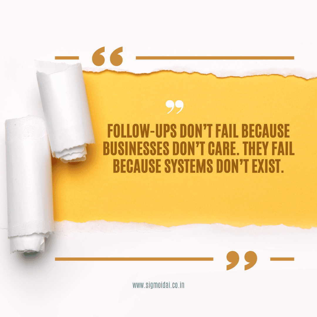 Manual follow-up quote